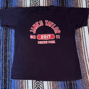 James Taylor 2017 Fenway Park Concert Tee Shirt